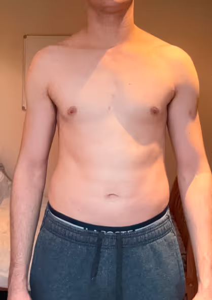 A client's after photo having taken personal training sessions for 8 months.